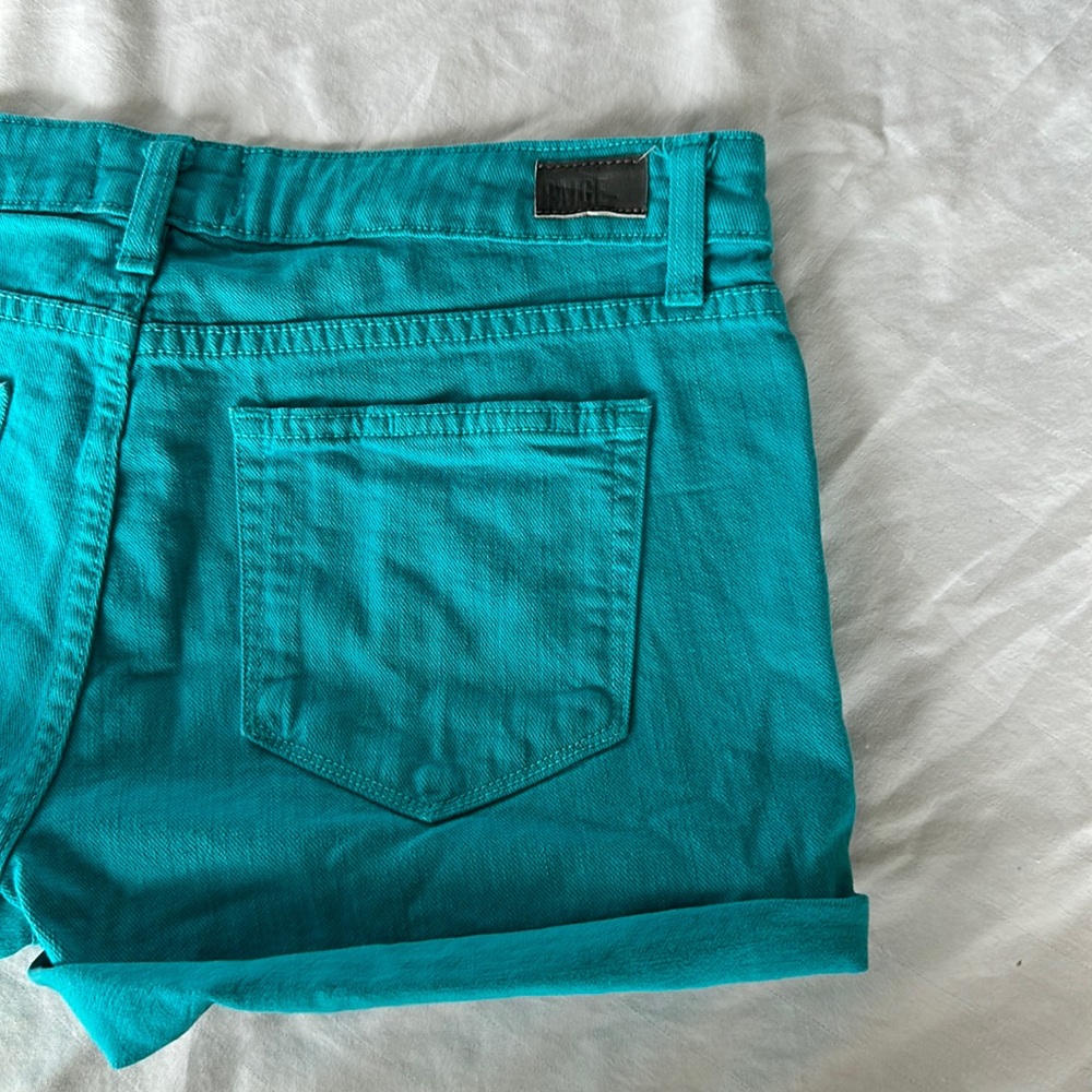 Teal Paige Jean shorts